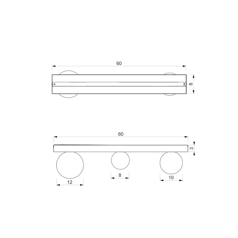 Milagro Bibione 5L ceiling lamp G9 H 15cm