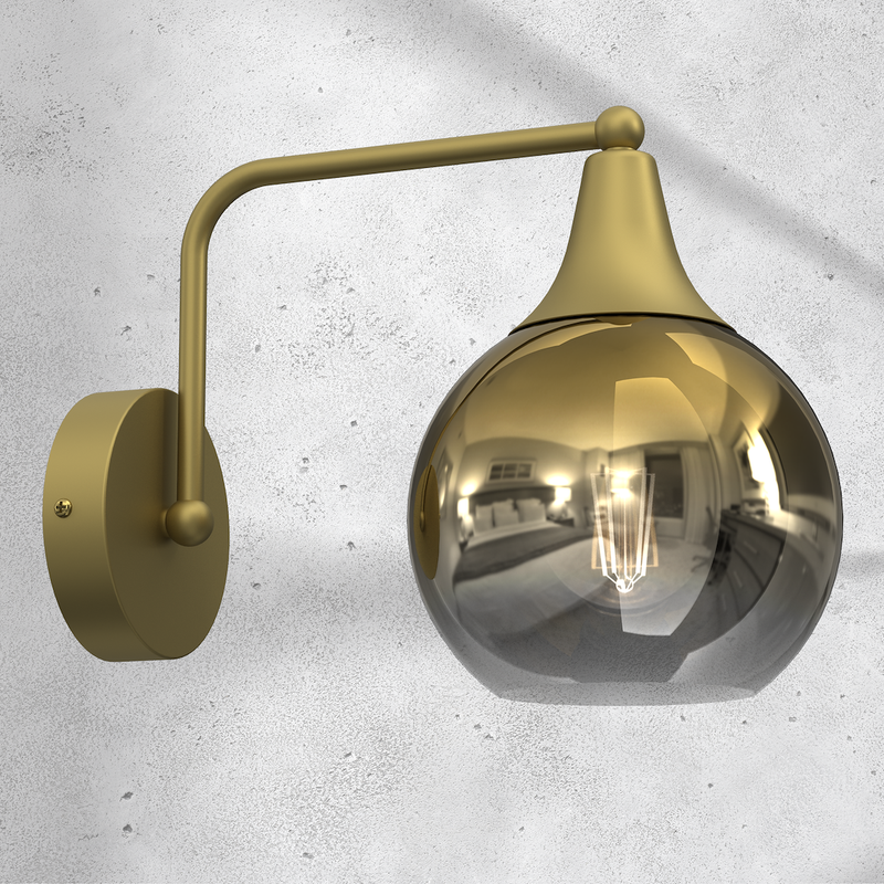 Milagro Palla 1L wall sconce lamp E27 H 21cm