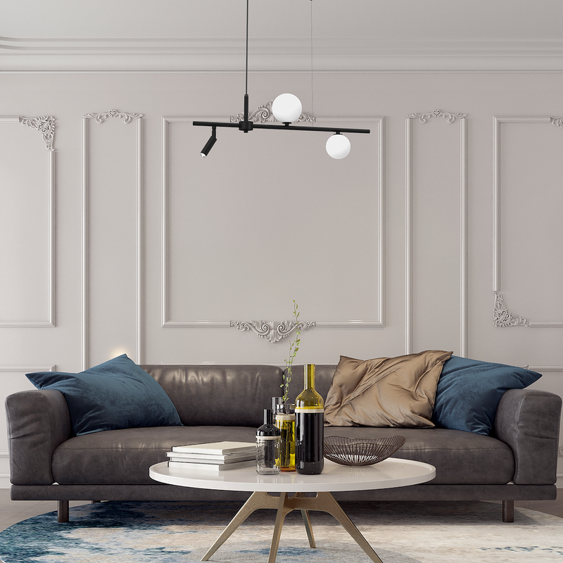 Milagro Sirio 3L linear suspension pendant lamp G9
