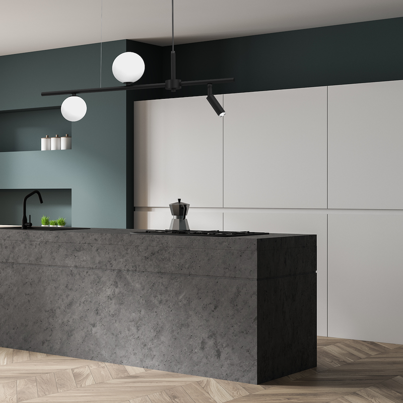 Milagro Sirio 3L linear suspension pendant lamp G9