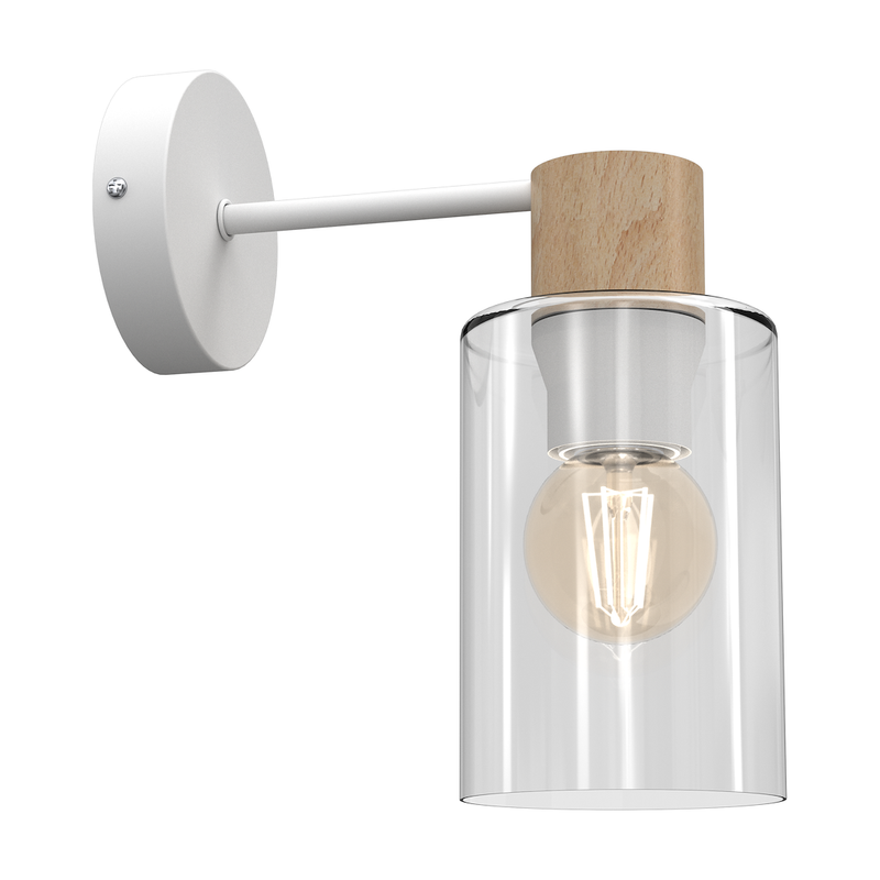 Milagro Madeira 1L wall sconce lamp E27 H 23cm