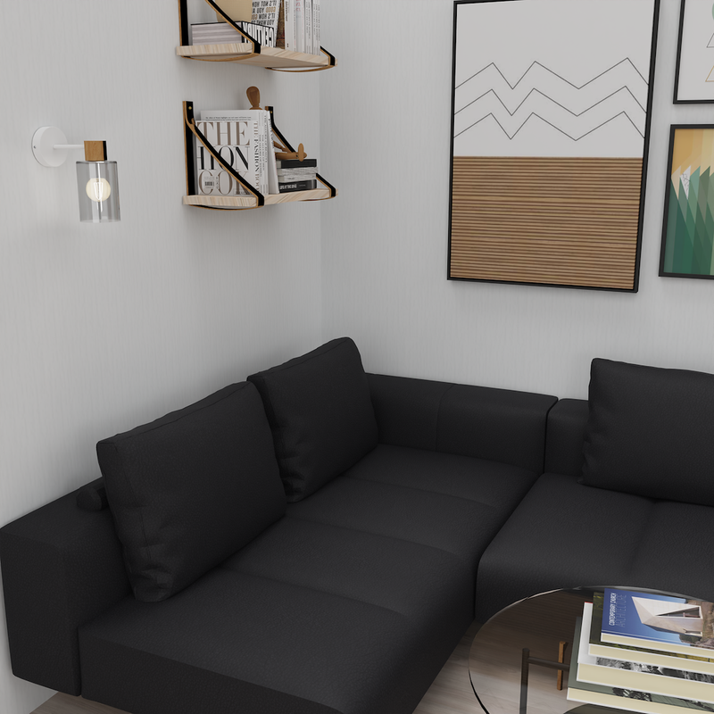 Milagro Madeira 1L wall sconce lamp E27 H 23cm