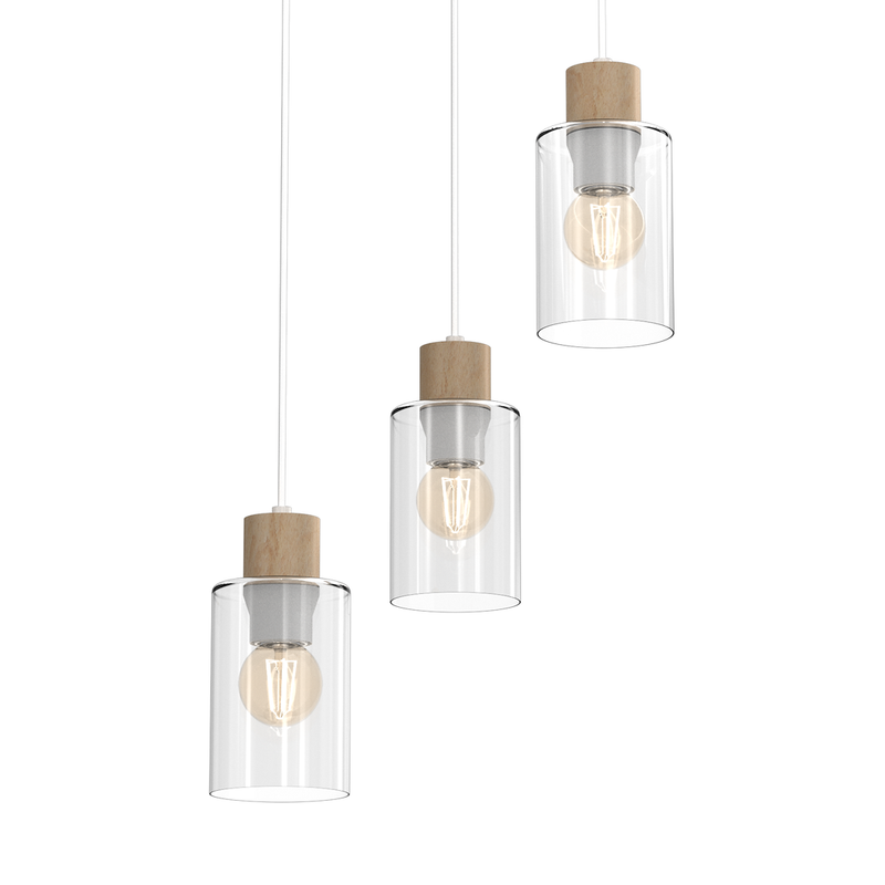 Milagro Madeira 3L pendant lamp E27