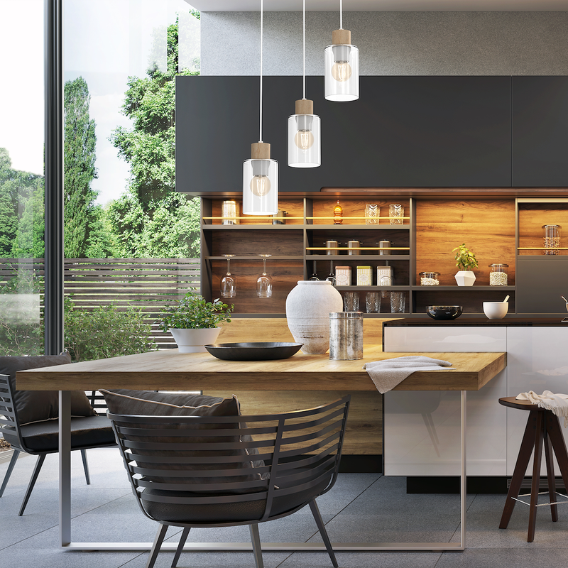 Milagro Madeira 3L pendant lamp E27