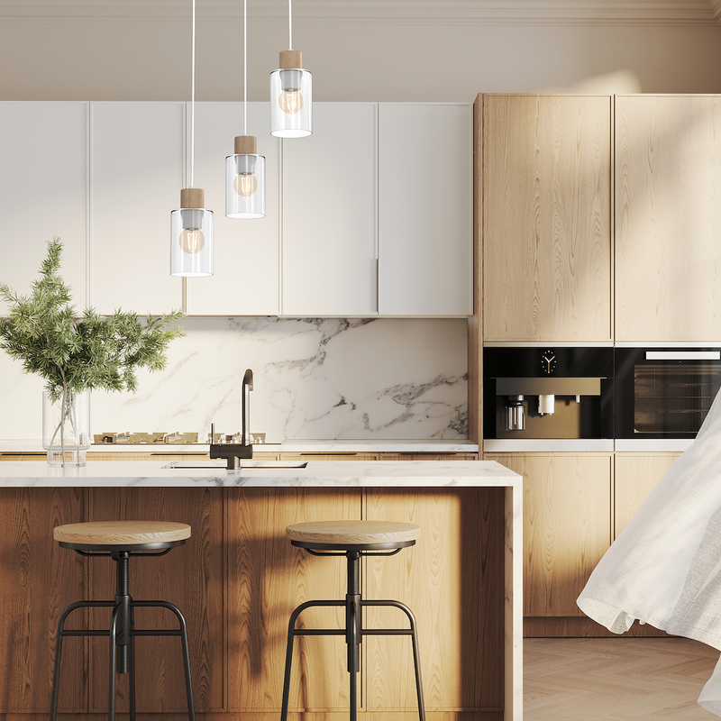 Milagro Madeira 3L pendant lamp E27