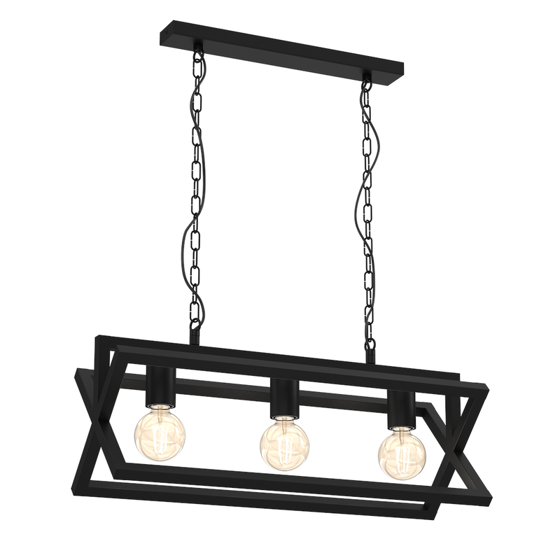 Milagro Arnold 3L pendant lamp E27 H 72cm