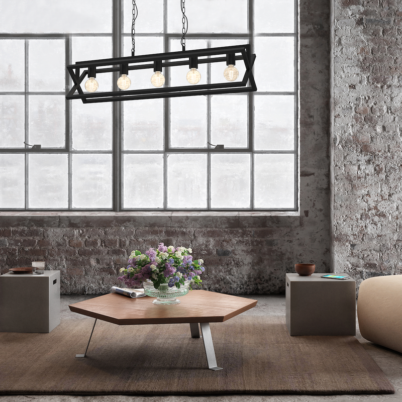 Milagro Arnold 5L pendant lamp E27 H 72cm