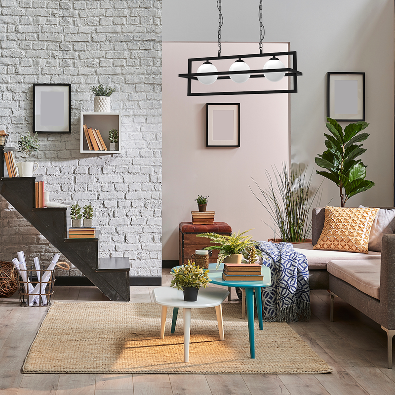 Milagro Diego 3L pendant lamp E14
