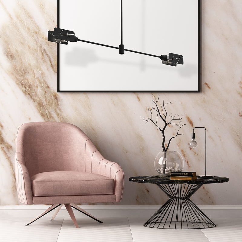 Milagro Astra 2L ceiling lamp E27 H 54cm