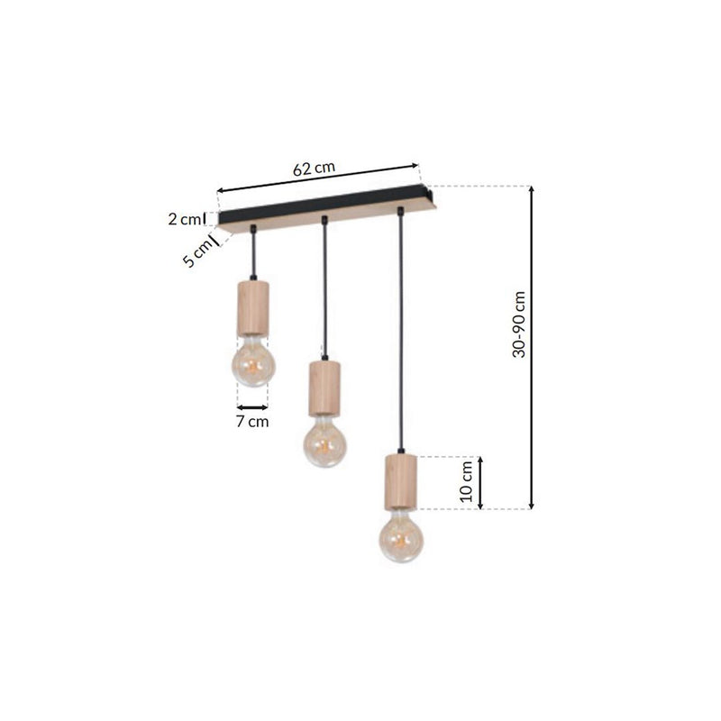 Milagro Lines pendant lamp E27