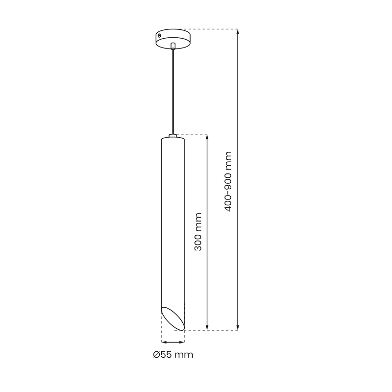 Milagro Corte 1L pendant lamp GU10