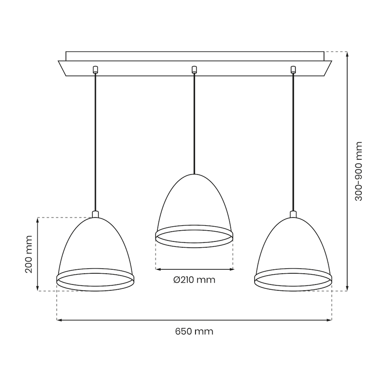 Milagro Studio pendant lamp E27
