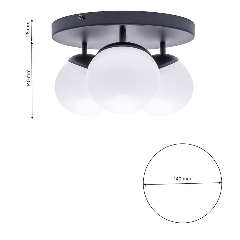Milagro Sphere ceiling lamp E14 H 20cm
