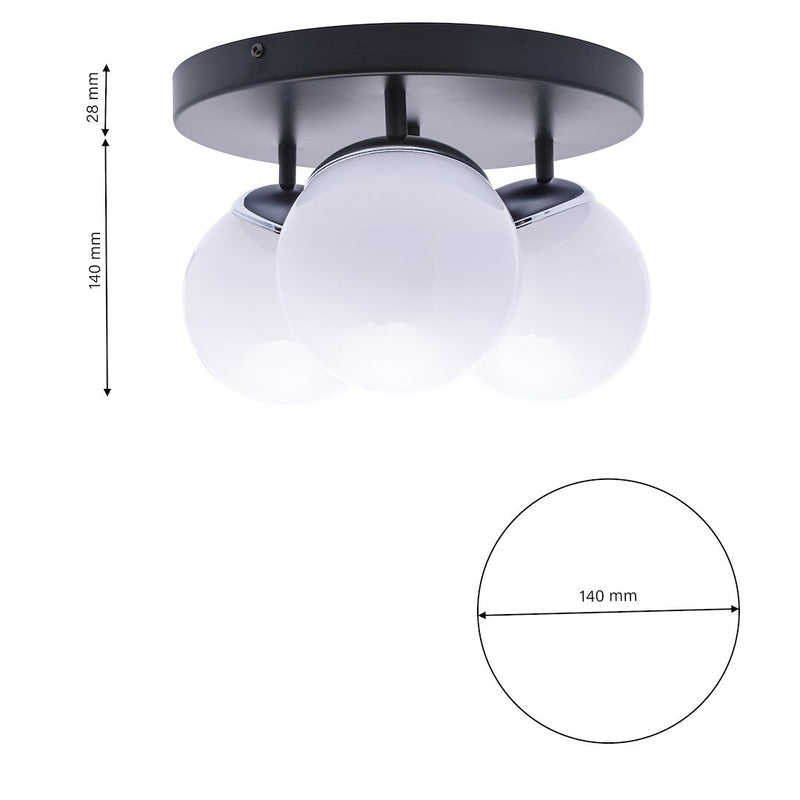 Milagro Sphere ceiling lamp E14 H 20cm