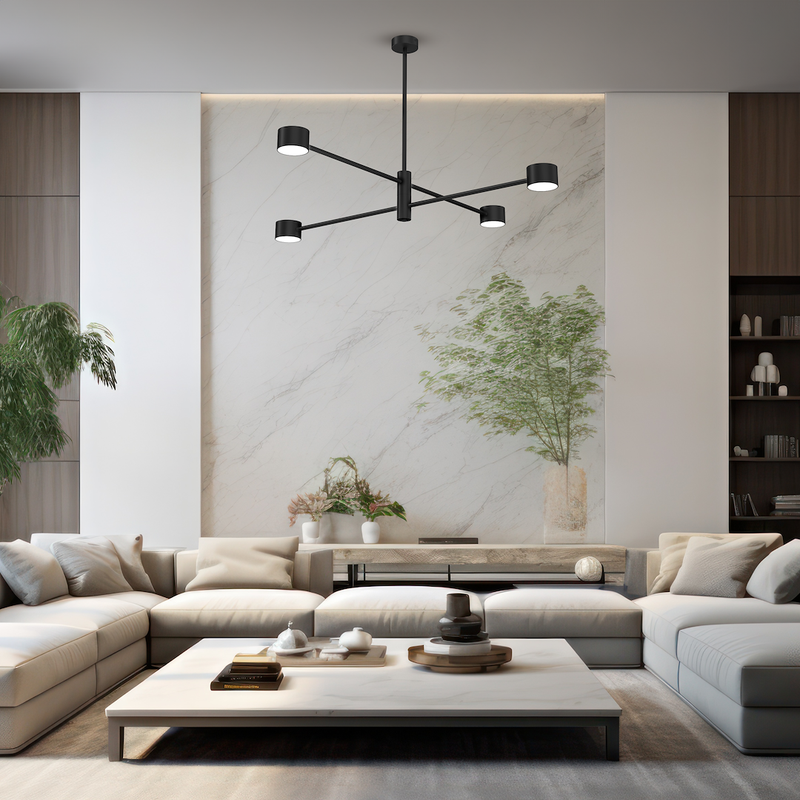 Milagro Dori Cross 4L ceiling lamp G53 H 58cm