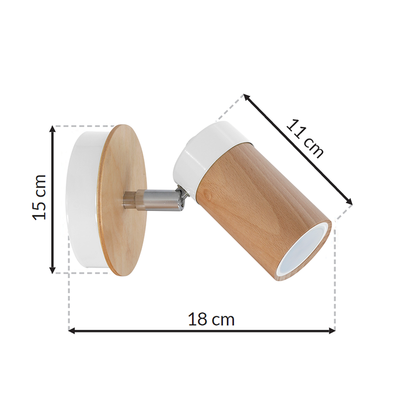 Milagro Baron wall sconce lamp GU10 H 18cm