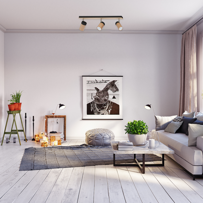 Milagro Baron ceiling lamp GU10 H 18cm