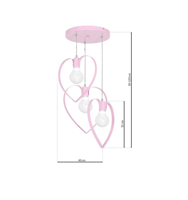 Milagro Amore 3L pendant lamp E27, D 40cm