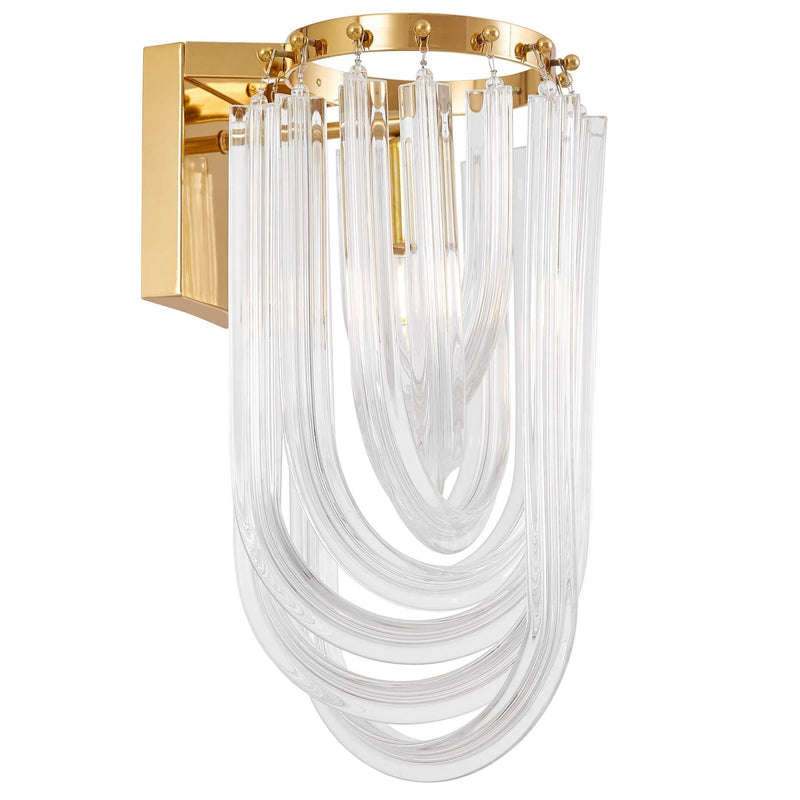 Lumina Deco Boscone 1L wall sconce lamp E14, H 38cm