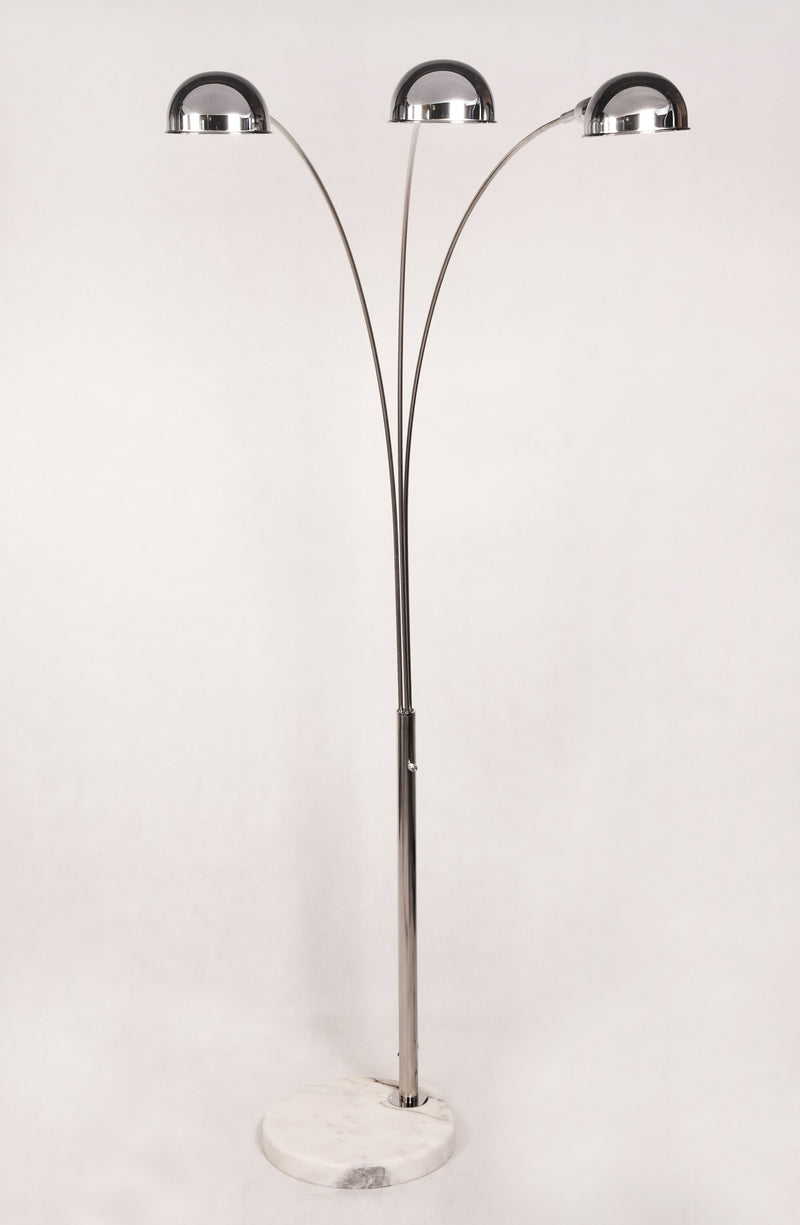 Lumina Deco Wallscot 3L floor lamp E27, H 190cm