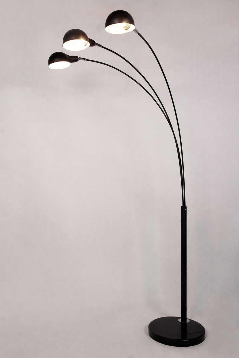 Lumina Deco Wallscot 3L floor lamp E27, H 190cm