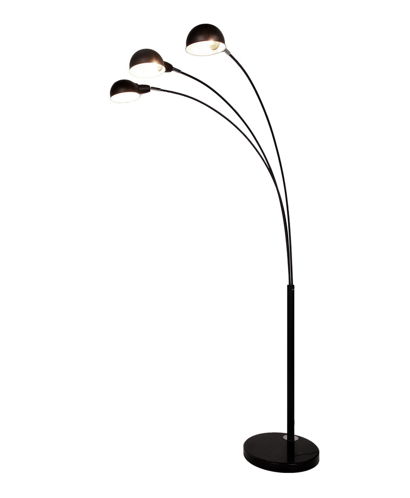 Lumina Deco Wallscot 3L floor lamp E27, H 190cm