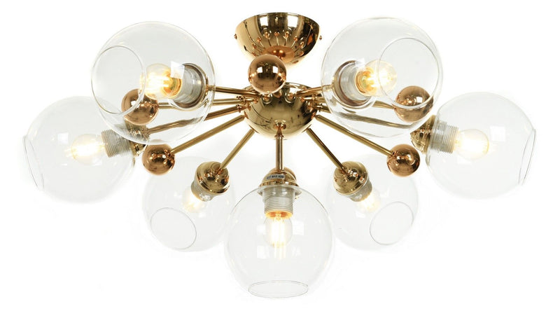 Lumina Deco Devoli 7L pendant ceiling lamp E27, D 70cm