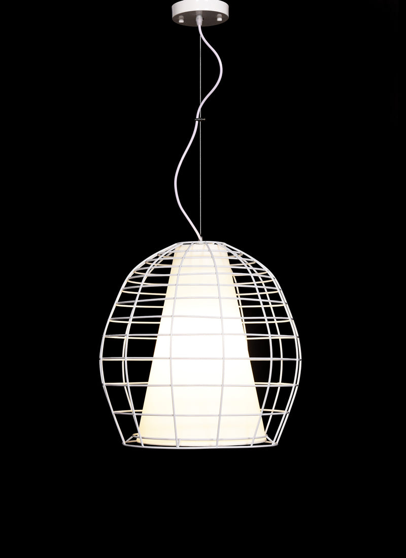 Lumina Deco Bolzano 1L pendant ceiling lamp E27, D 42cm