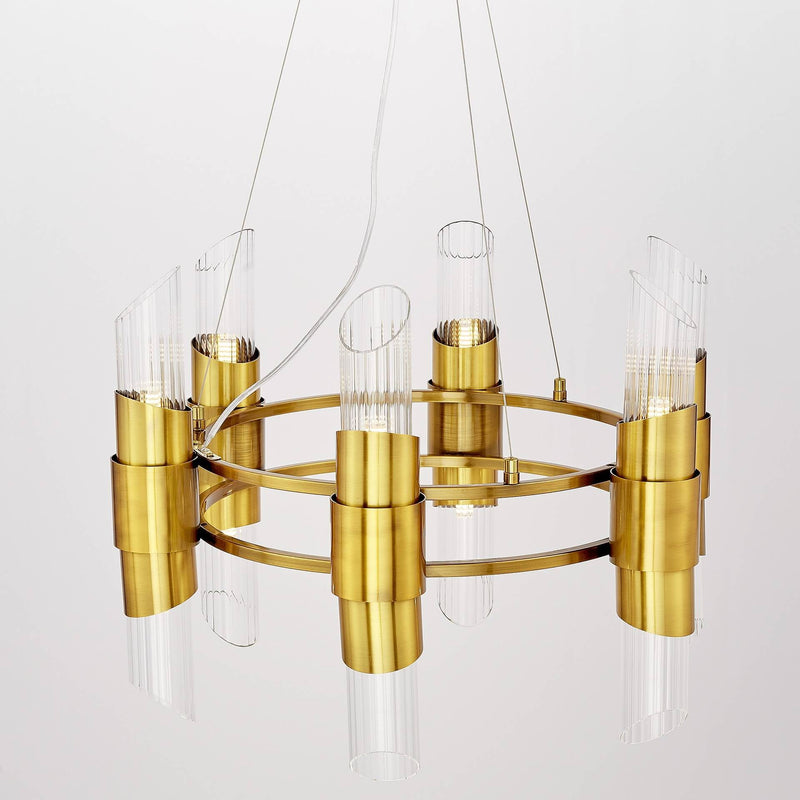 Lumina Deco Charlston 12L chandelier G9, D 60cm