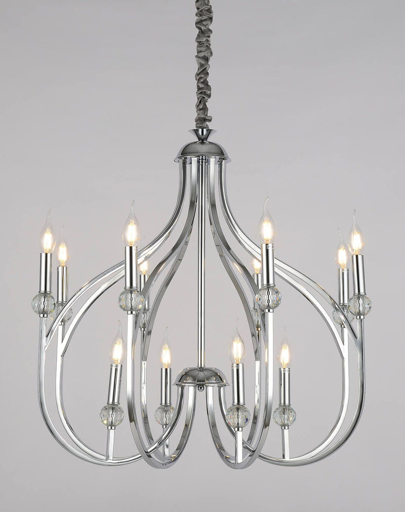 Lumina Deco Archetype 12L chandelier E14, D 71cm