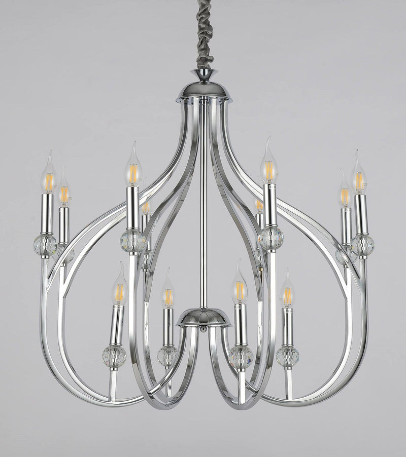 Lumina Deco Archetype 12L chandelier E14, D 71cm