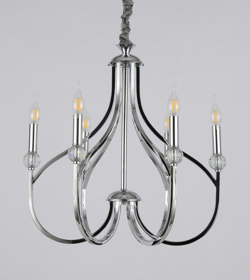 Lumina Deco Archetype 6L chandelier E14, D 56cm