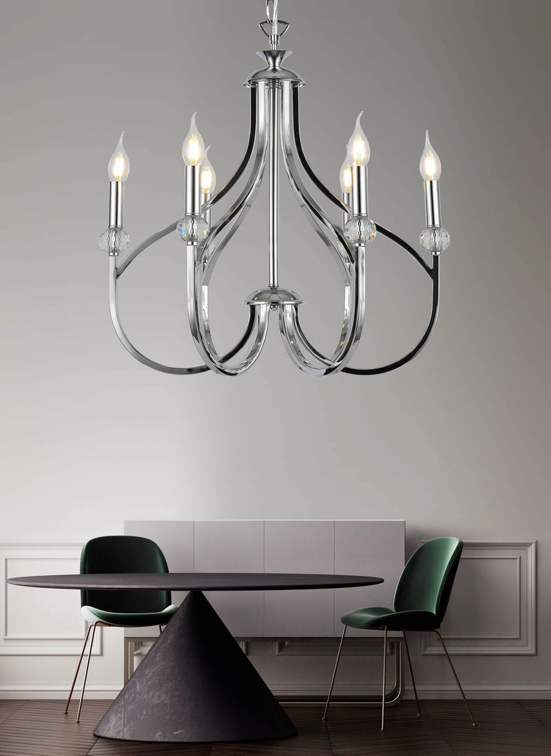 Lumina Deco Archetype 6L chandelier E14, D 56cm