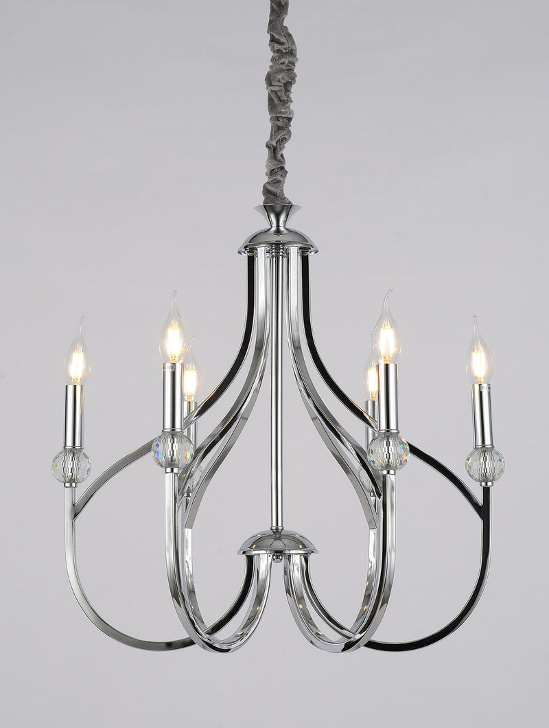 Lumina Deco Archetype 6L chandelier E14, D 56cm