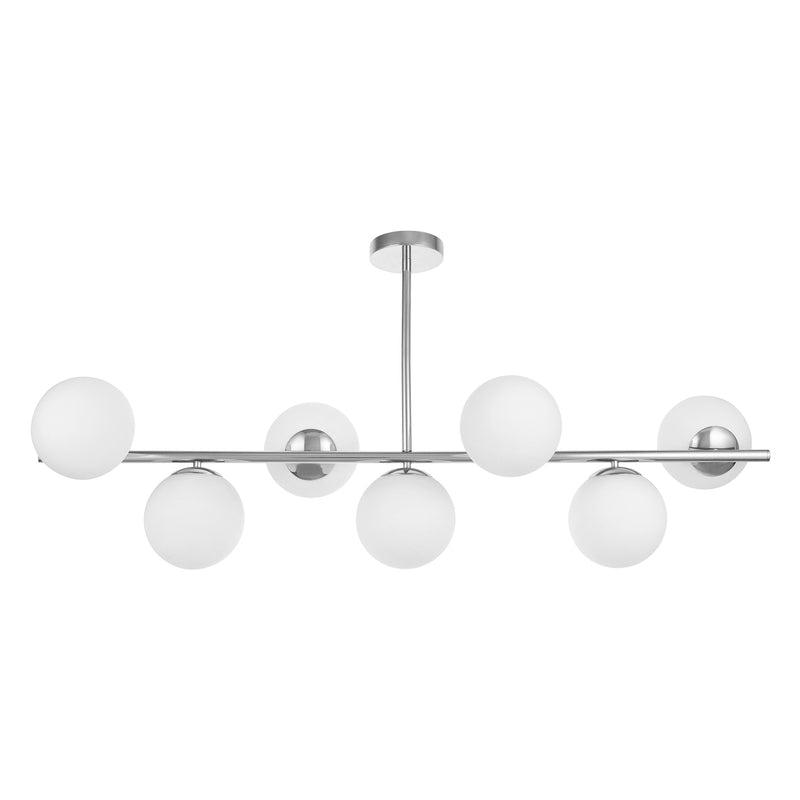 Lumina Deco Fredica 7L linear suspension ceiling lamp E27, D 15cm