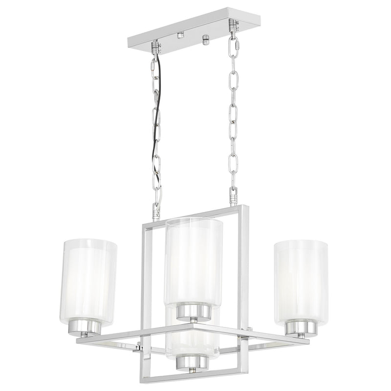 Lumina Deco Lino 5L pendant ceiling lamp E14, H 33cm