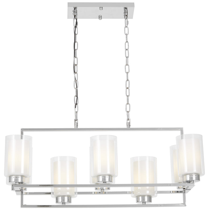 Lumina Deco Lino 8L linear suspension ceiling lamp E14, W 72cm