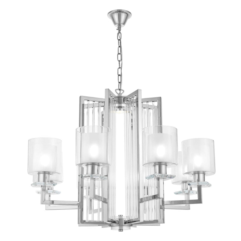 Lumina Deco Manhattan 8L chandelier E27, D 76cm