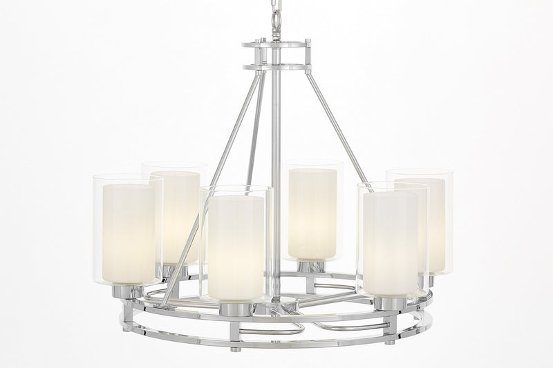 Lumina Deco Marietta 6L chandelier E27, D 63cm