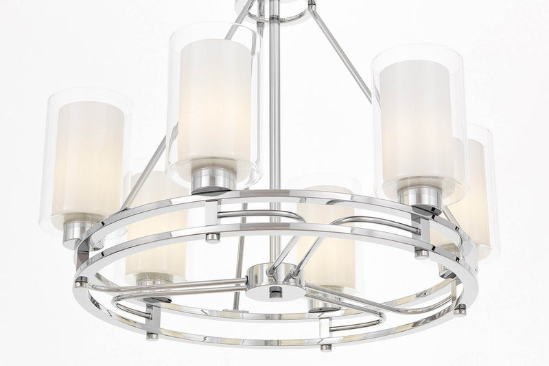 Lumina Deco Marietta 6L chandelier E27, D 63cm