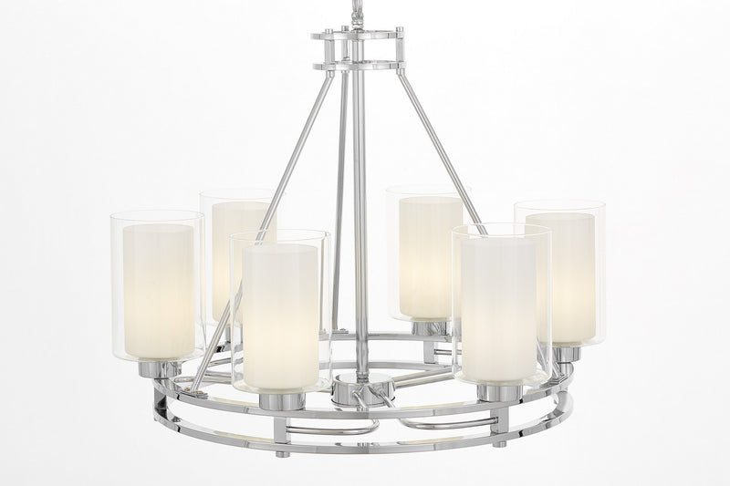 Lumina Deco Marietta 6L chandelier E27, D 63cm