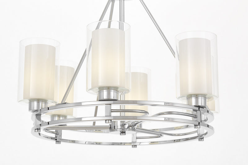 Lumina Deco Marietta 6L chandelier E27, D 63cm