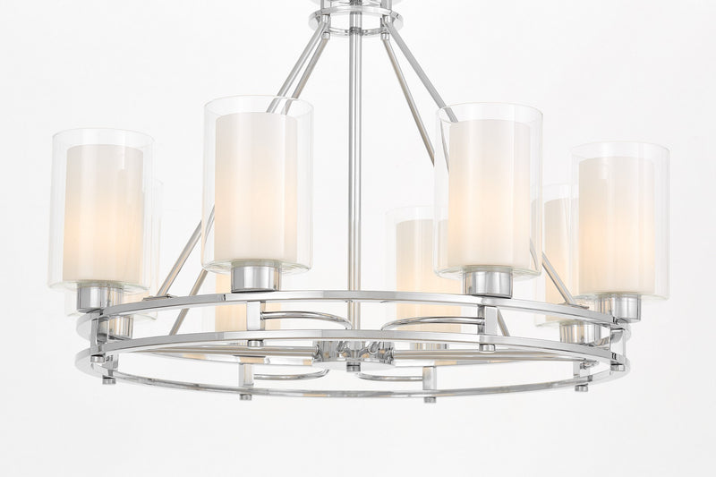 Lumina Deco Marietta 8L chandelier E27, D 75cm