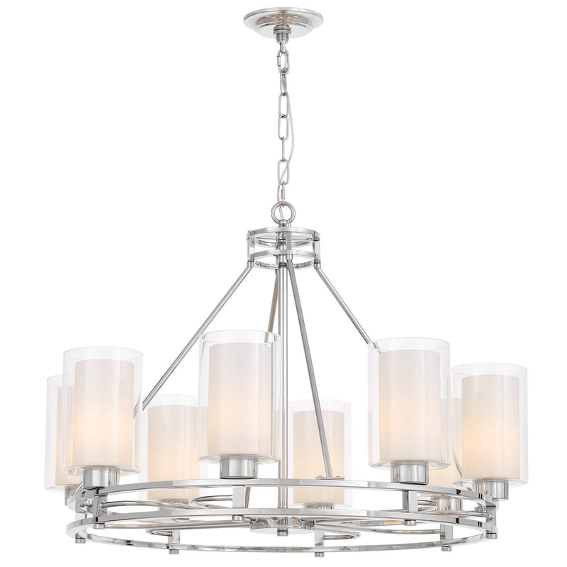 Lumina Deco Marietta 8L chandelier E27, D 75cm