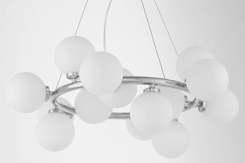 Lumina Deco Marsiada 15L chandelier G9, D 60cm