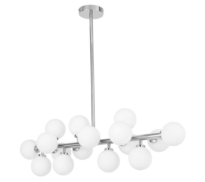 Lumina Deco Petrica 16L linear suspension ceiling lamp G9, H 25cm