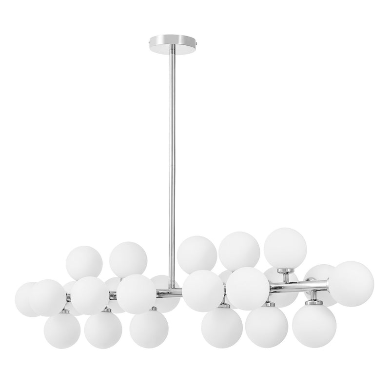 Lumina Deco Petrica 24L linear suspension ceiling lamp G9, H 25cm