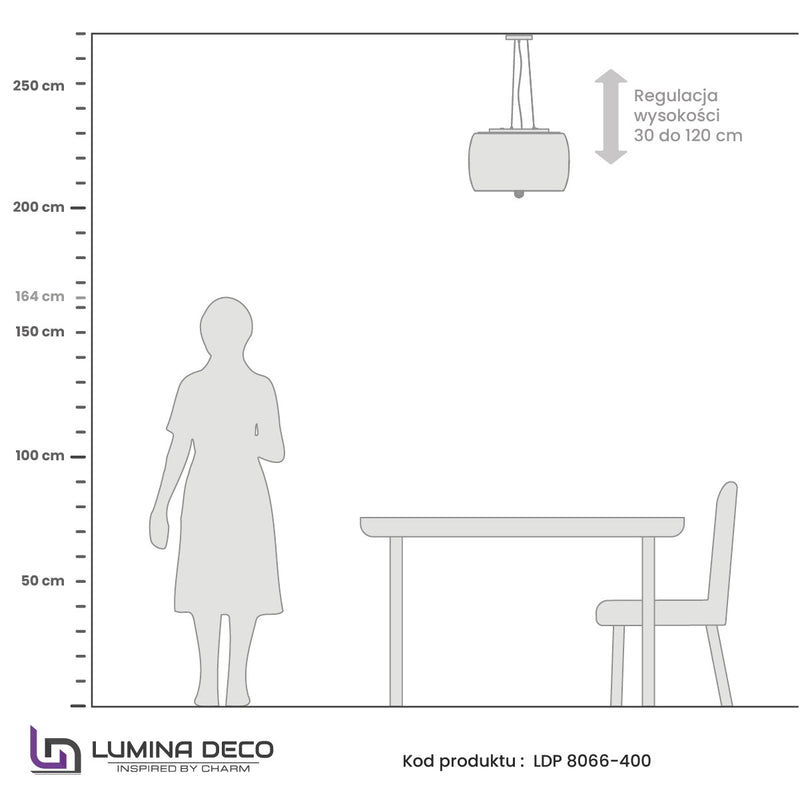 Lumina Deco Tosso 6L pendant ceiling lamp G9, D 40cm