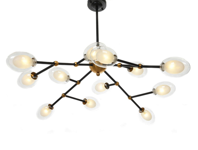 Lumina Deco 12L chandelier G4, D 100cm