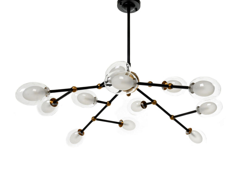 Lumina Deco 12L chandelier G4, D 100cm